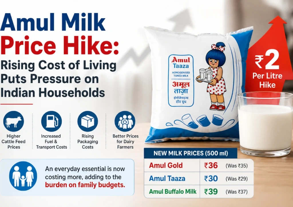Amul Milk Price Hike: Rising Cost of Living Puts Pressure on Indian Households