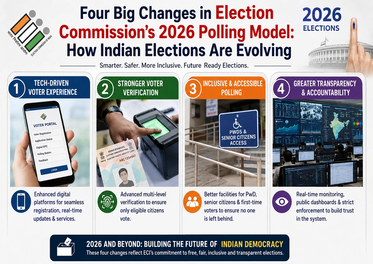Four Big Changes in Election Commission’s 2026 Polling Model: How Indian Elections Are Evolving