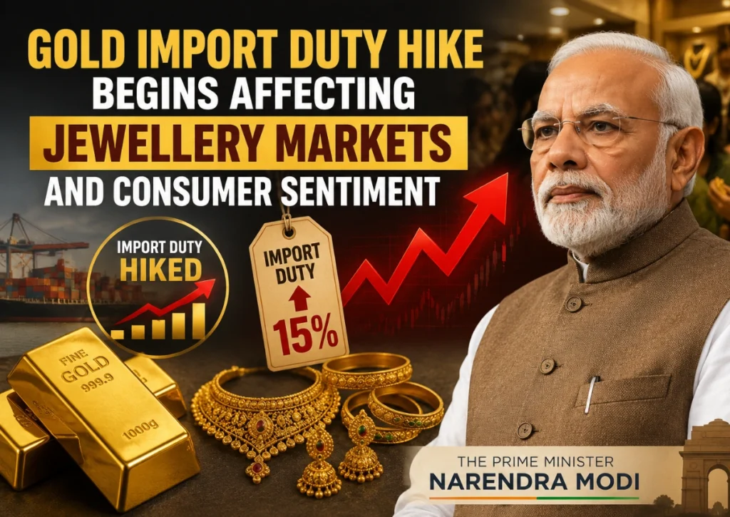 Gold Import Duty Hike Begins Affecting Jewellery Markets and Consumer Sentiment