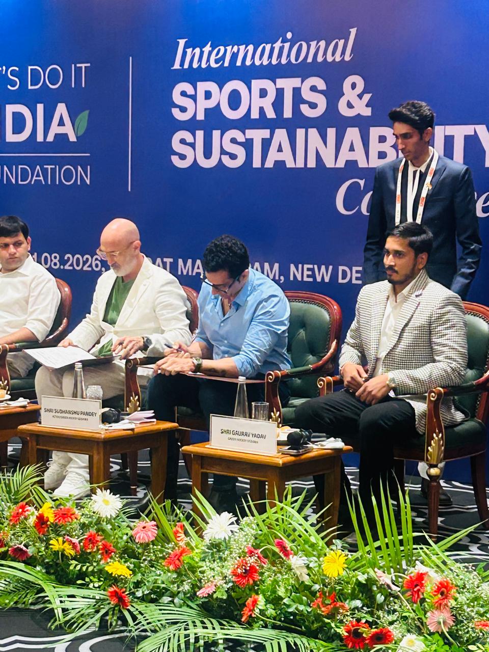 Green Hockey MoU signing at International Sports and Sustainability Conclave 2026
