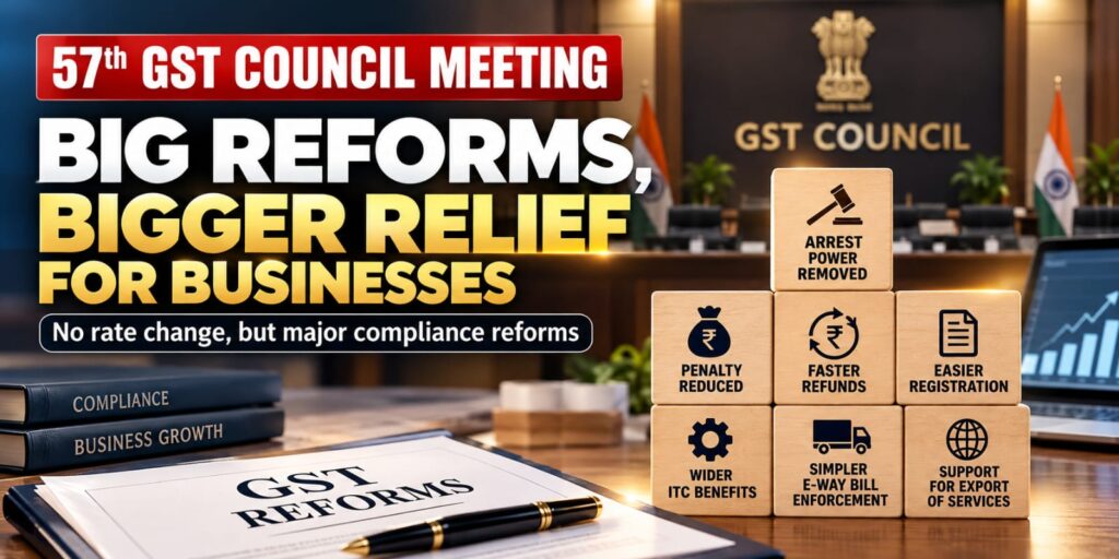 57th GST Council Meeting: 7 Key Recommendations Explained