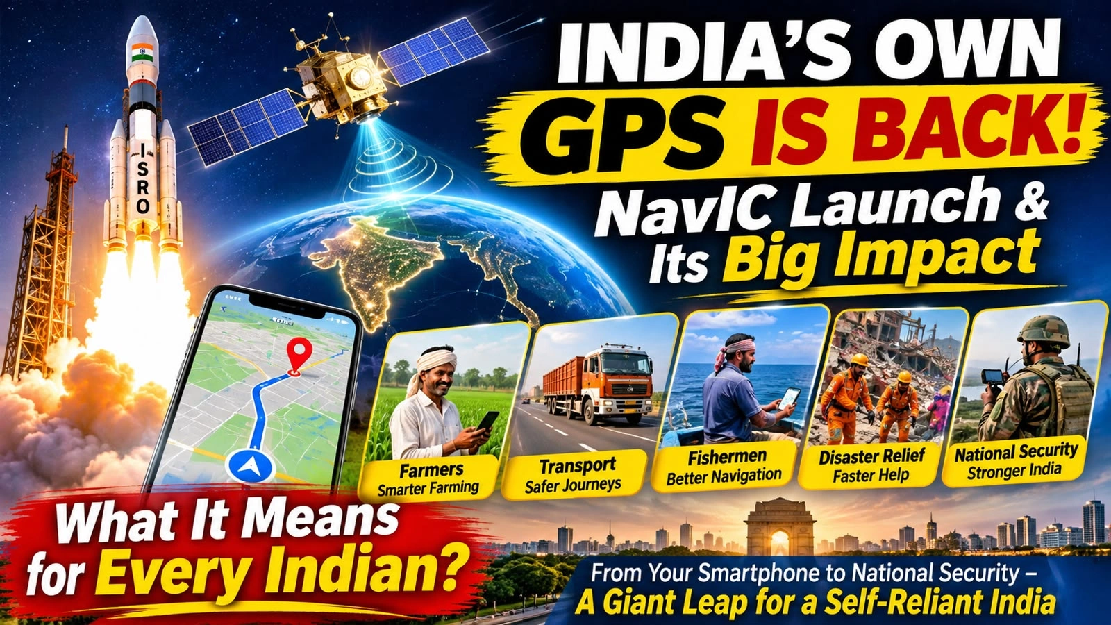 ISRO’s Midnight NVS-03 Launch Strengthens NavIC, India’s Own Navigation System: What It Means for Everyday Indians