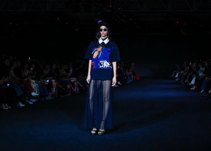 Shahin Mannan I AM Turns Denim, Embroidered Moths and Odd Proportions Into a Statement of Individuality at Lakmé Fashion Week